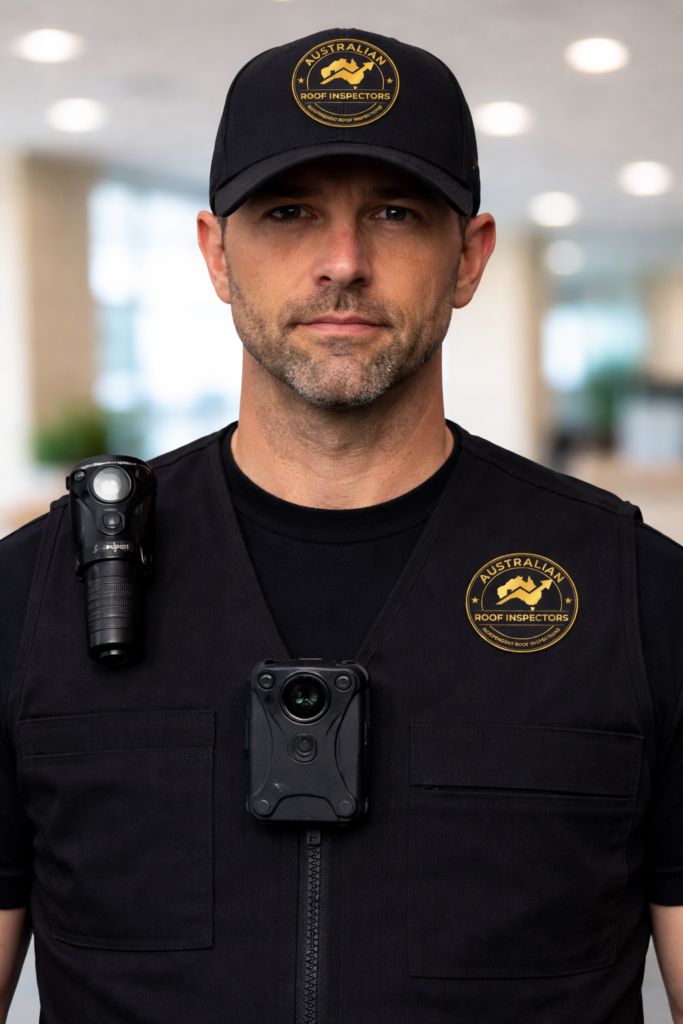 professional roof inspector portrait